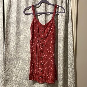 Red Button-Down Dress